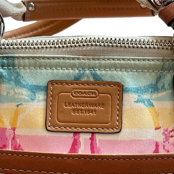 COACH 11755 Watercolor Scribble Mini Tote Hamptons Bag Pastel - Picture 9 of 11